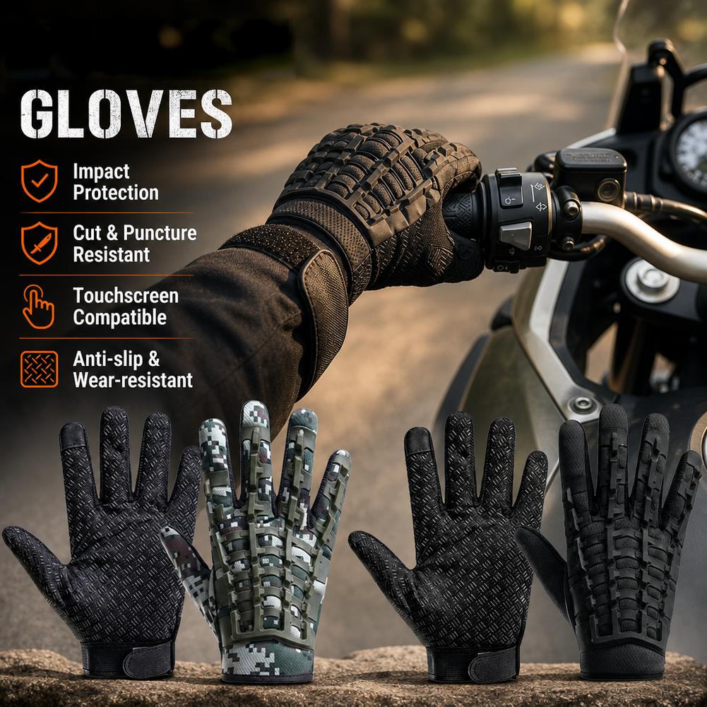 Outdoor Sport Gloves - Gants tactiques pour moto avec écran