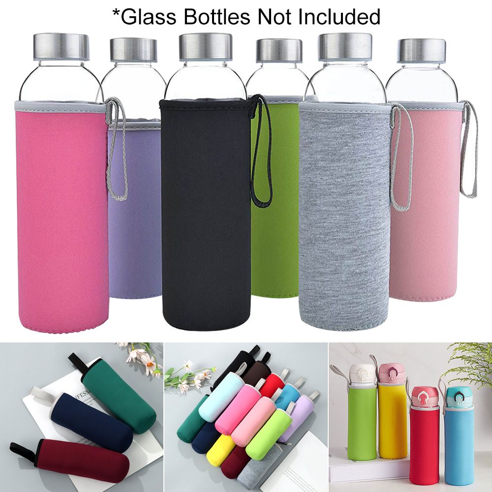 Outdoor Sport Glass Water Bottle - Housse de protection portable pour bouteille