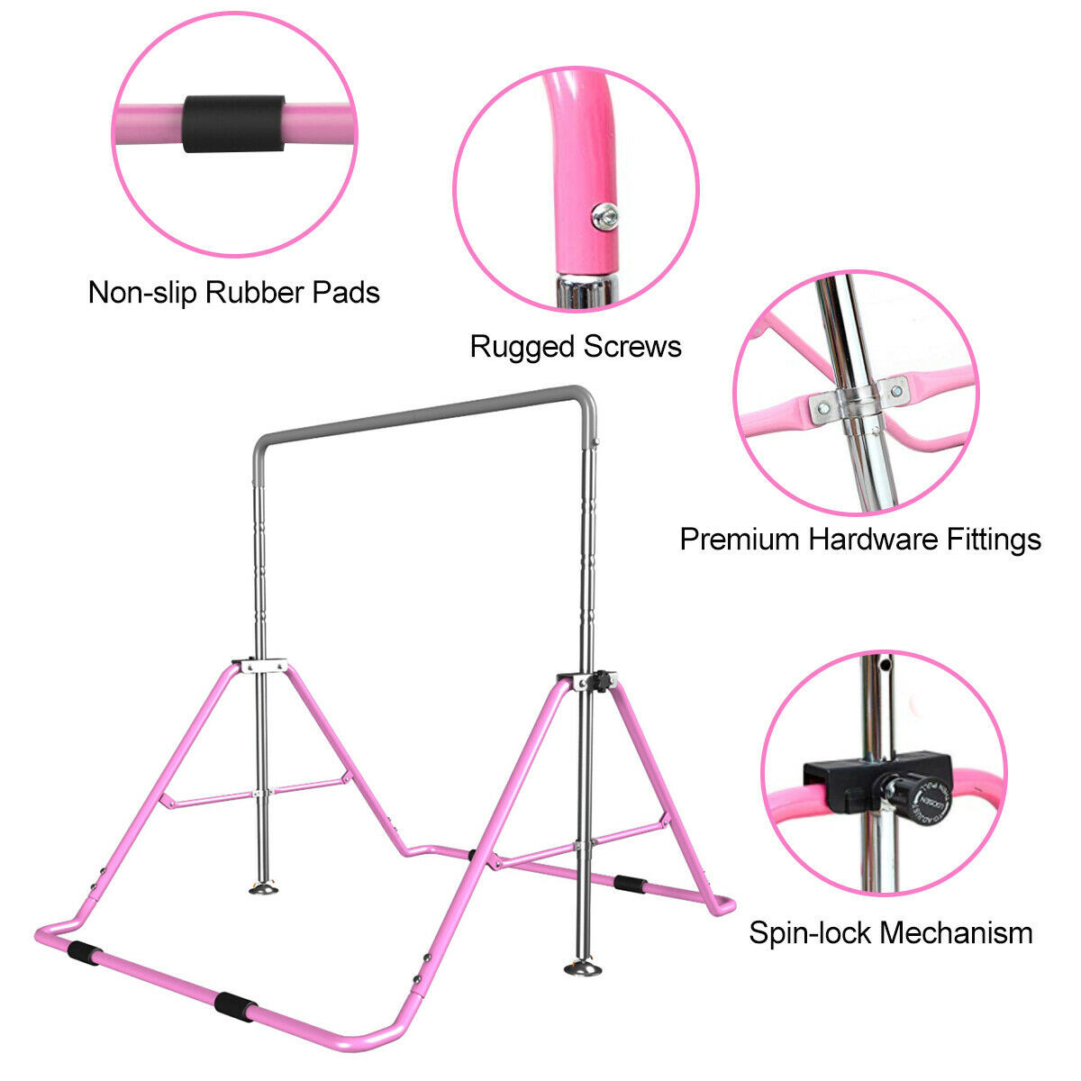 Gymnastic Bar Home - Barre de gymnastique réglable de 130