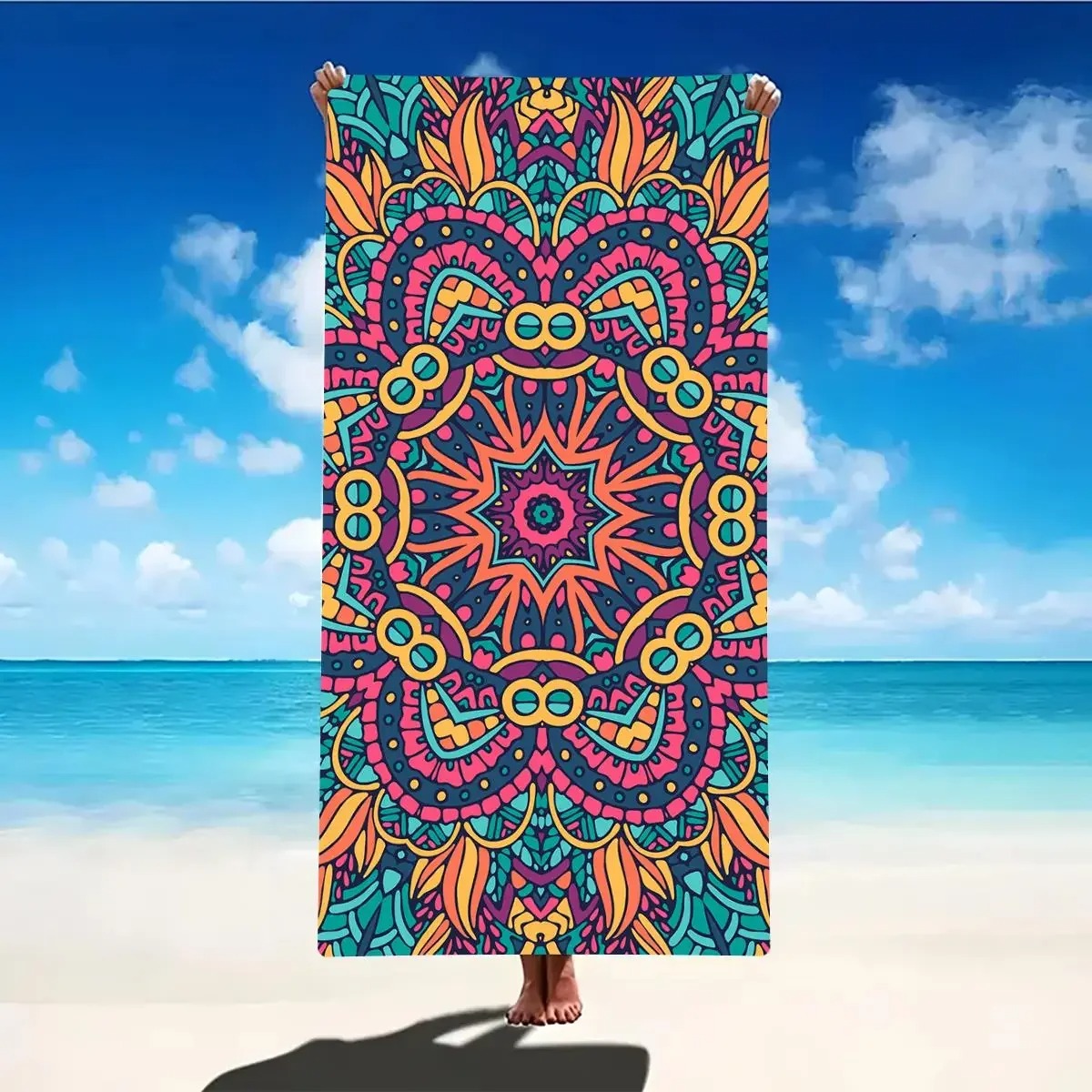 Serviette de plage à motif géo - Outdoor Sports Center avis et prix