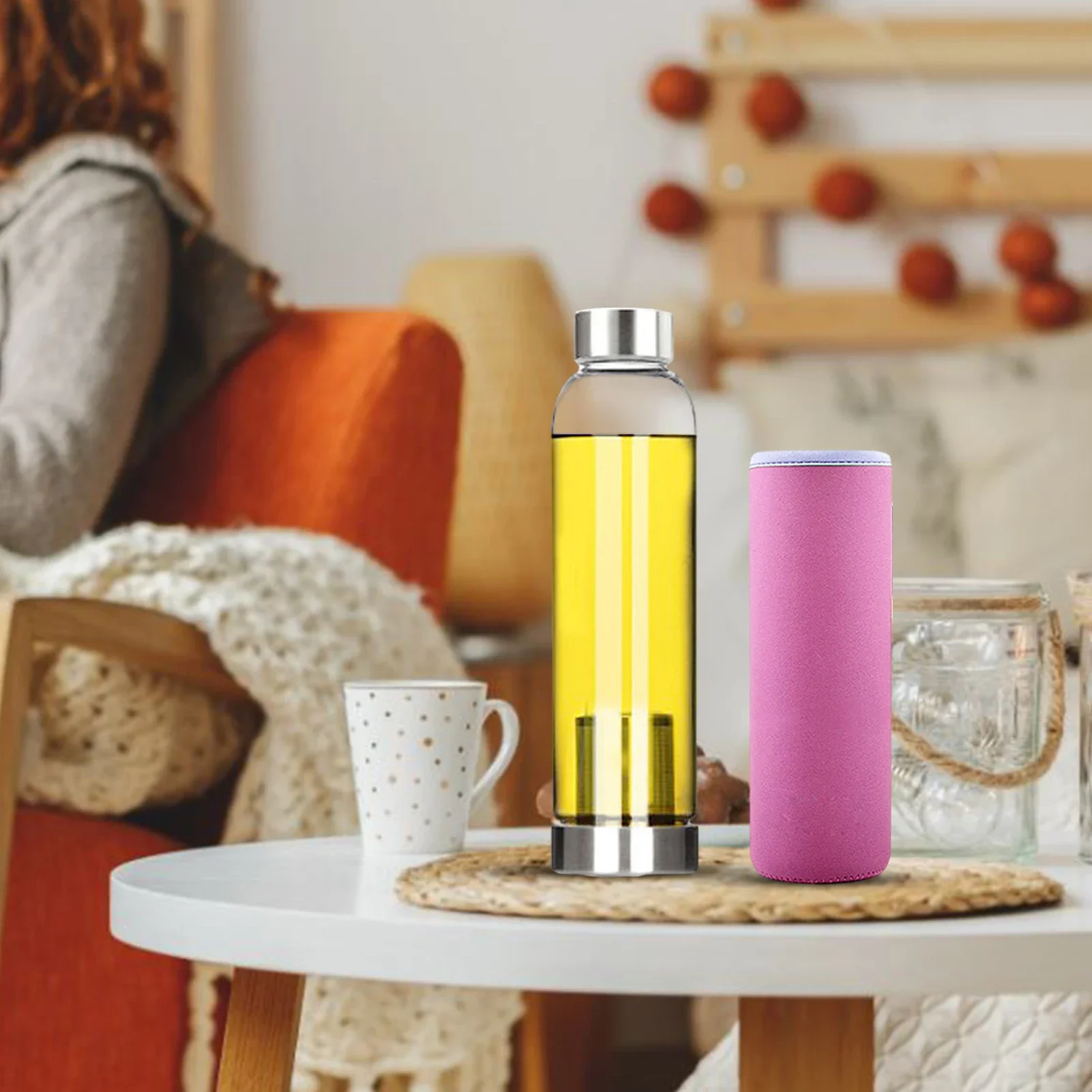 Bouteille d'eau en verre pour  - Outdoor Sport Glass Water Bottle avis et prix
